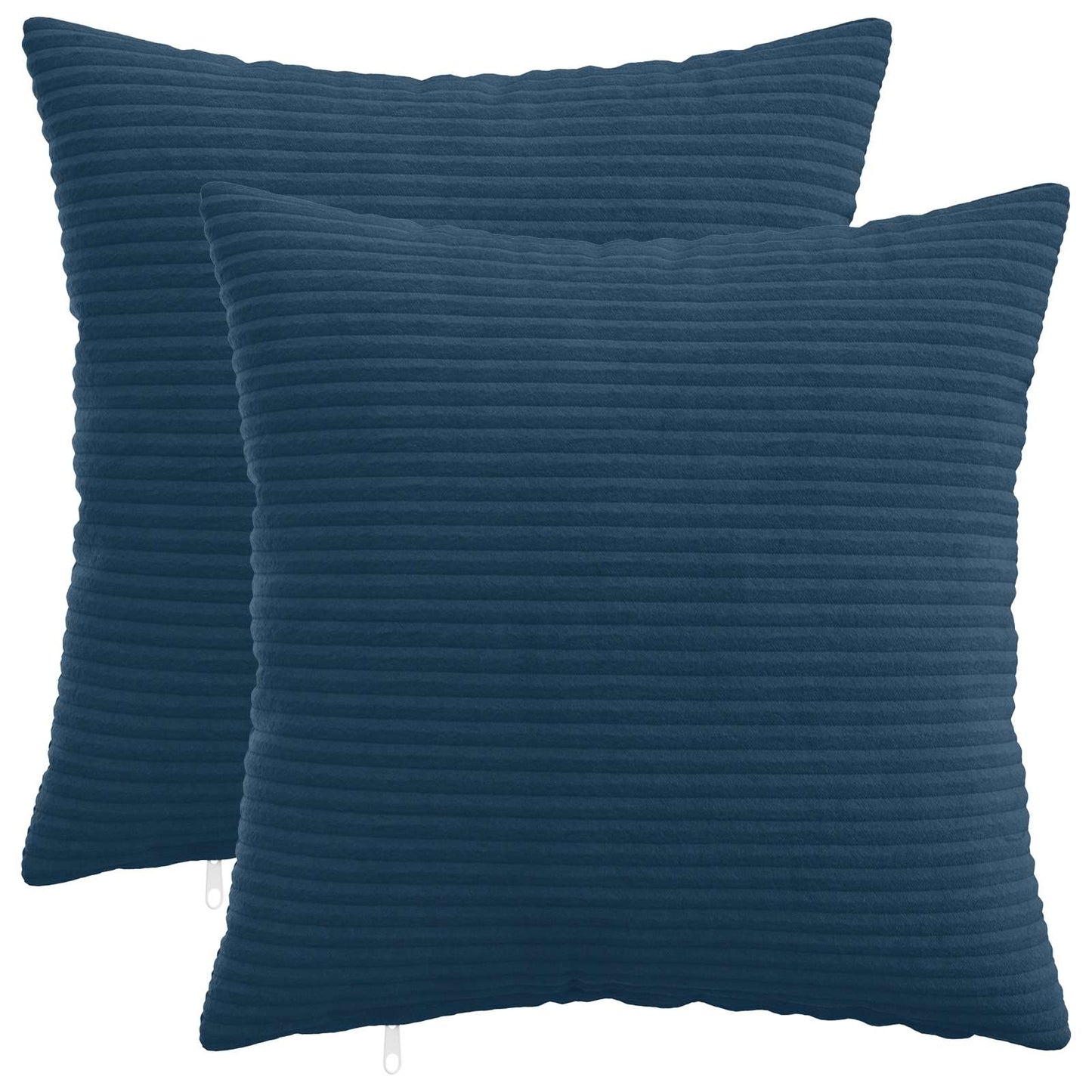 Pudebetræk 2 pcs HEERLEN Mørkeblå 35 x 35 cm cordfløjl