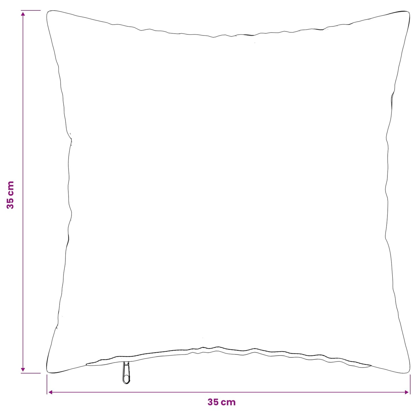 Pudebetræk 6 pcs HEERLEN Lysegrå 35 x 35 cm Bouclé