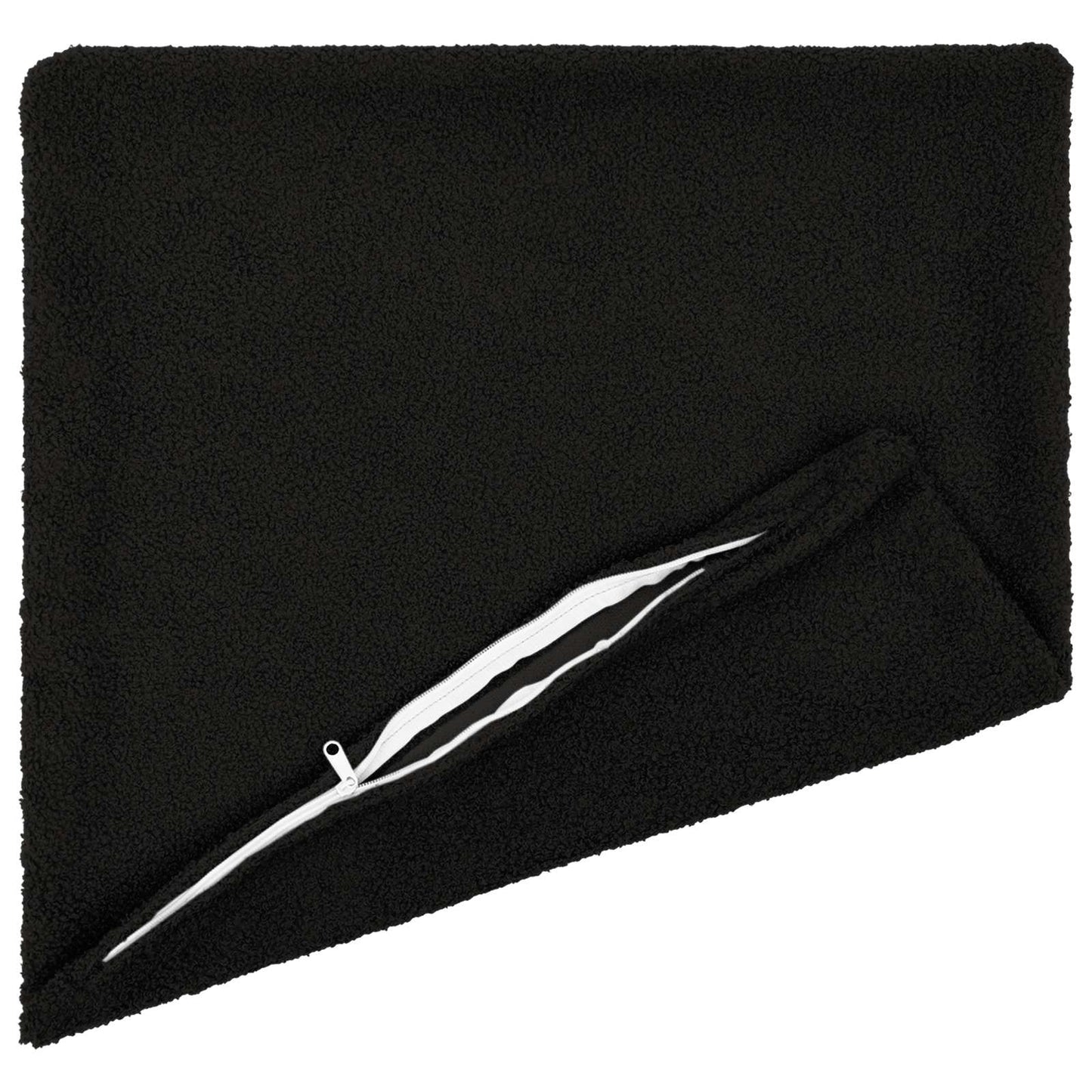 Pudebetræk 6 pcs HEERLEN Sort 35 x 35 cm Bouclé