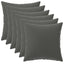 Pudebetræk 6 pcs HEERLEN Antracit 35 x 35 cm Polyester