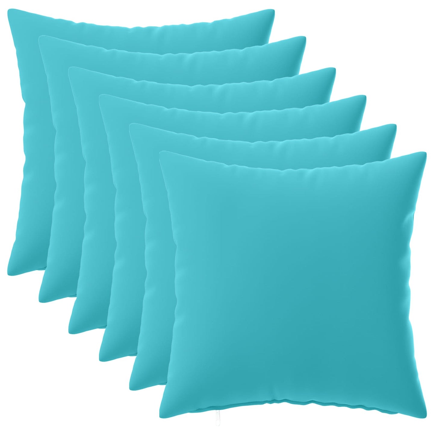 Pudebetræk 6 pcs HEERLEN Turkis 35 x 35 cm Polyester