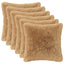 Pudebetræk 6 pcs HEERLEN Gråbrun 35 x 35 cm PV Fleece