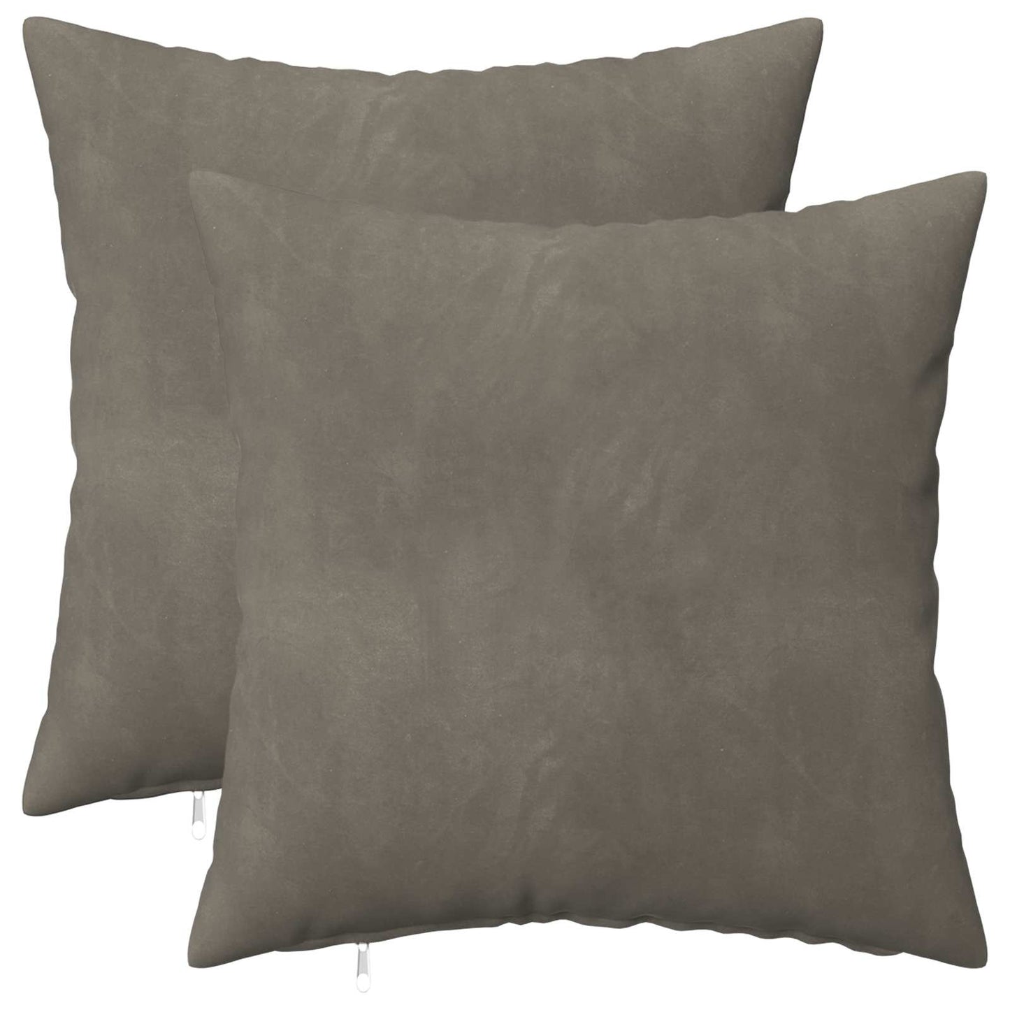 Pudebetræk 2 pcs HEERLEN Lysegrå 40 x 40 cm Fløjl
