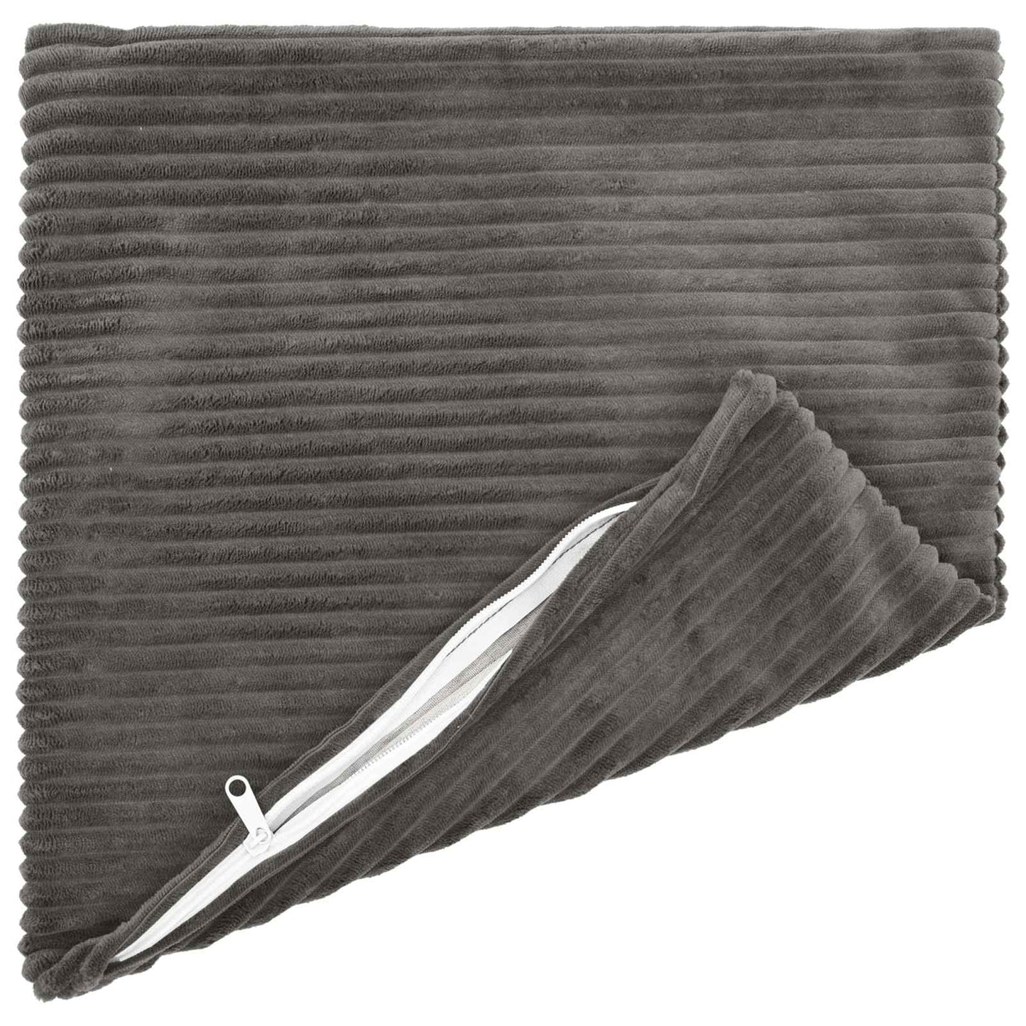 Pudebetræk 6 pcs HEERLEN Mørkegrå 40 x 40 cm cordfløjl