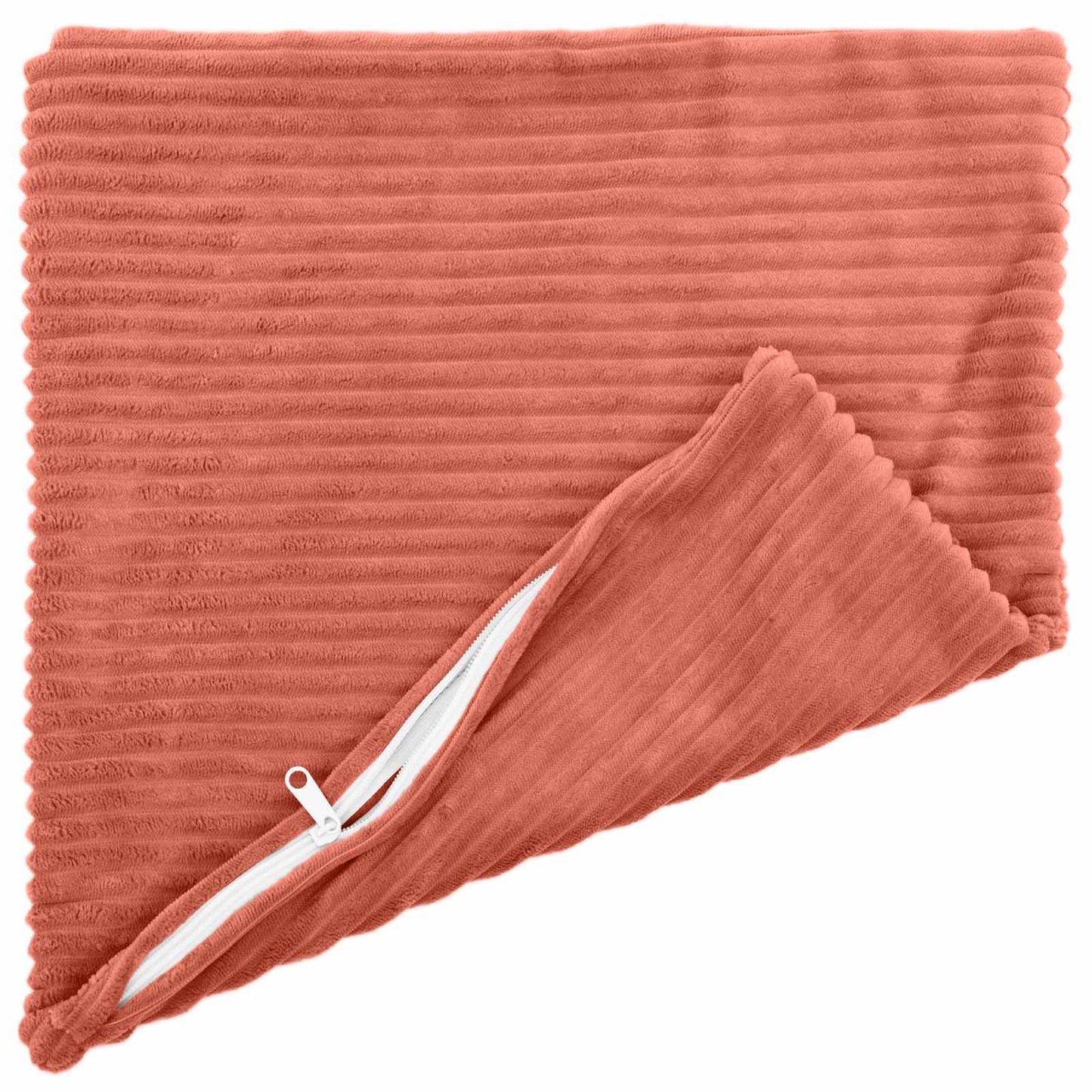 Pudebetræk 6 pcs HEERLEN Rød orange 40 x 40 cm cordfløjl