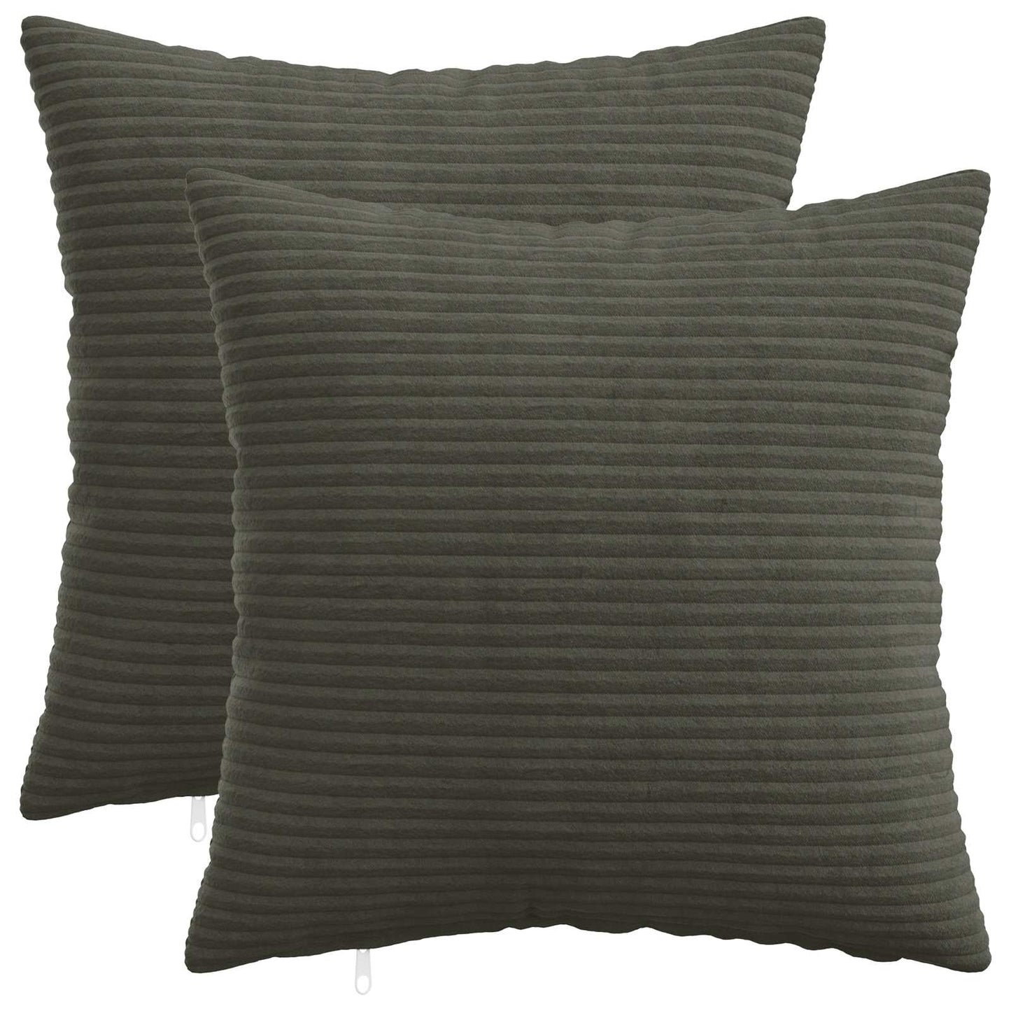 Pudebetræk 2 pcs HEERLEN Antracit 40 x 40 cm cordfløjl
