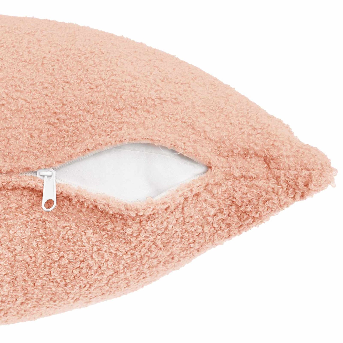 Pudebetræk 12 pcs HEERLEN Lyserød 40 x 40 cm Bouclé