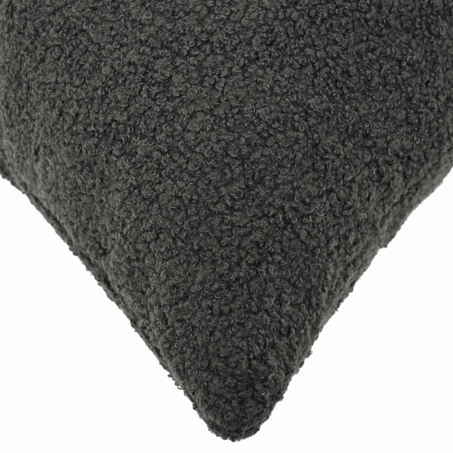 Pudebetræk 6 pcs HEERLEN Mørkegrå 40 x 40 cm Bouclé