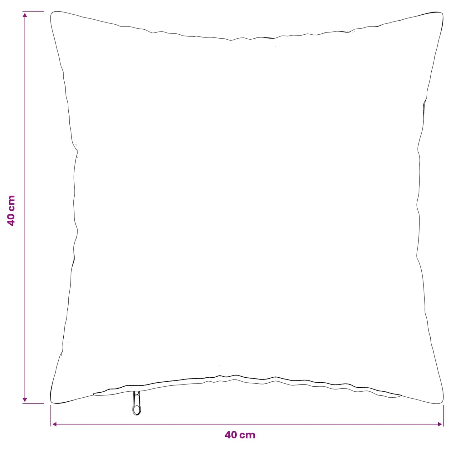 Pudebetræk 2 pcs HEERLEN Beige 40 x 40 cm Bouclé