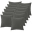 Pudebetræk 12 pcs HEERLEN Antracit 40 x 40 cm Polyester