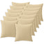 Pudebetræk 12 pcs HEERLEN Beige 40 x 40 cm Polyester