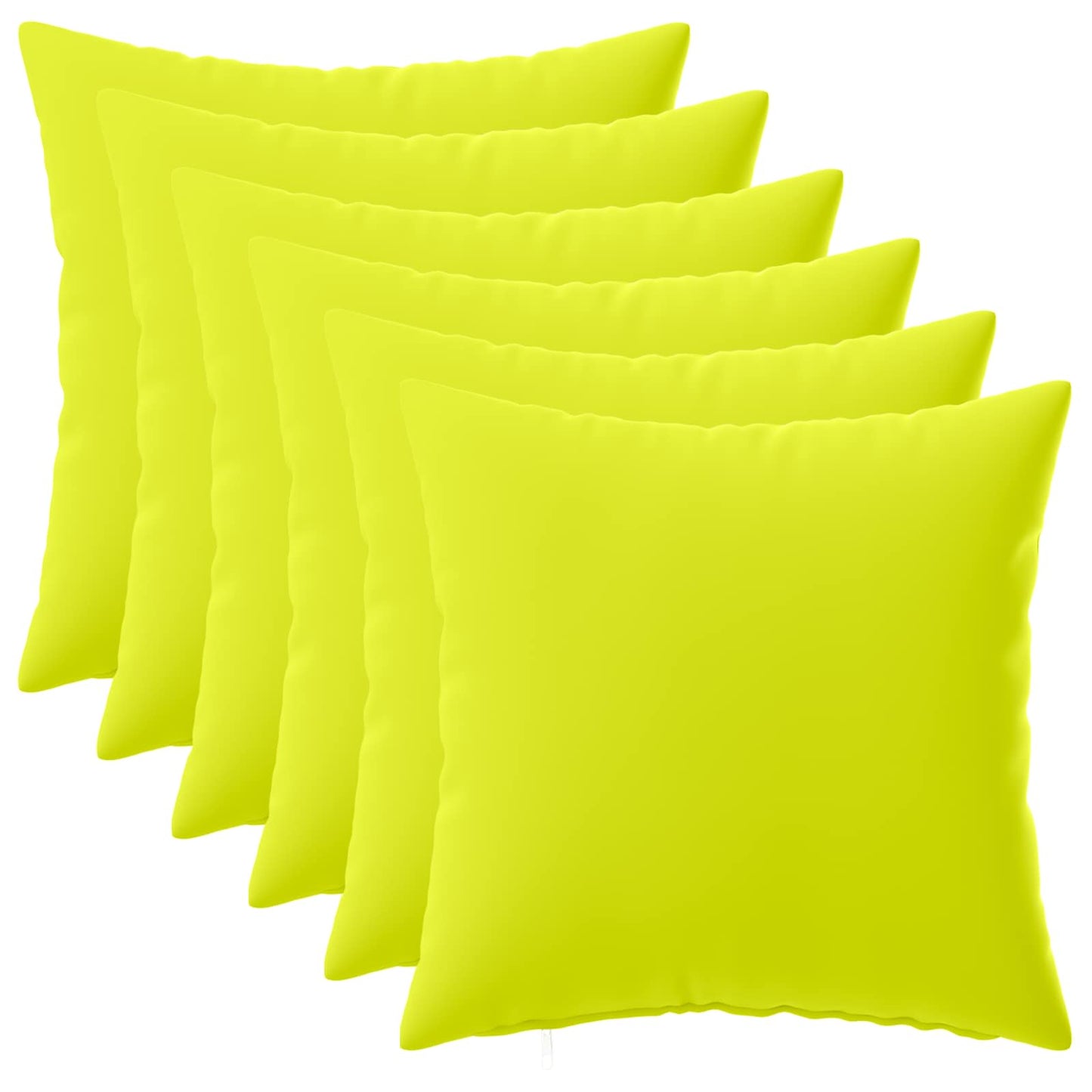 Pudebetræk 6 pcs HEERLEN Lys grøn 40 x 40 cm Polyester