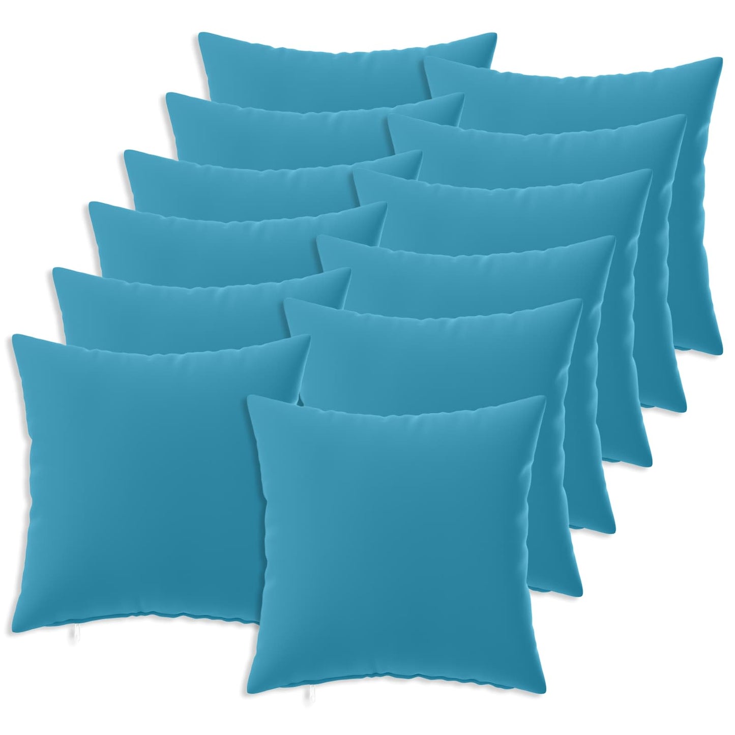 Pudebetræk 12 pcs HEERLEN Lyseblå 40 x 40 cm Polyester