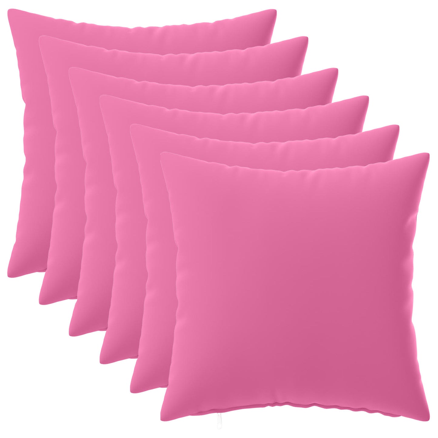 Pudebetræk 6 pcs HEERLEN Lyserød 40 x 40 cm Polyester