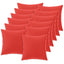 Pudebetræk 12 pcs HEERLEN Rød 40 x 40 cm Polyester