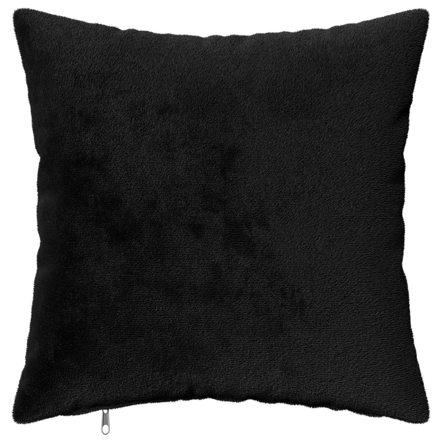 Pudebetræk 12 pcs HEERLEN Sort 40 x 40 cm Flannel