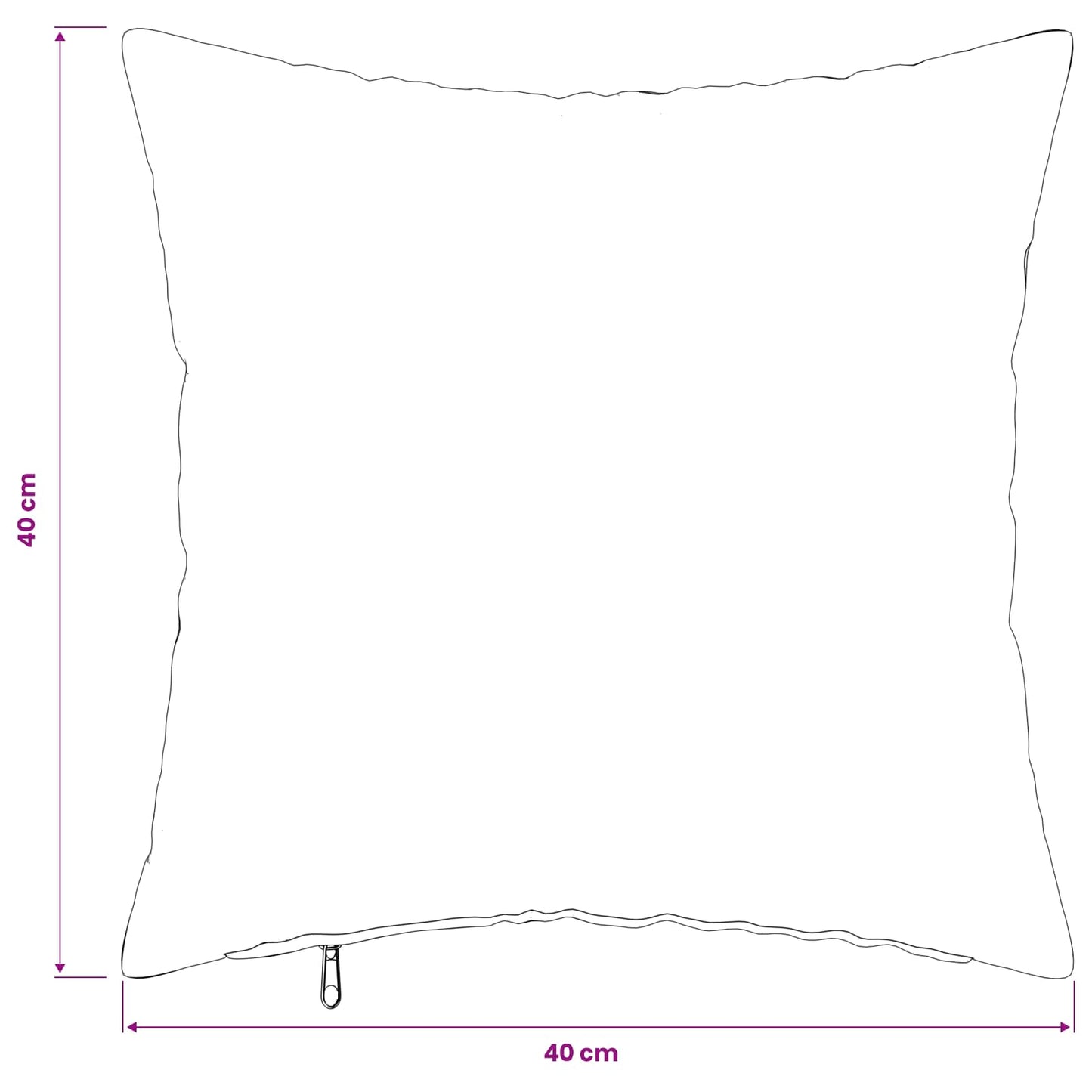 Pudebetræk 12 pcs HEERLEN Sort 40 x 40 cm Flannel