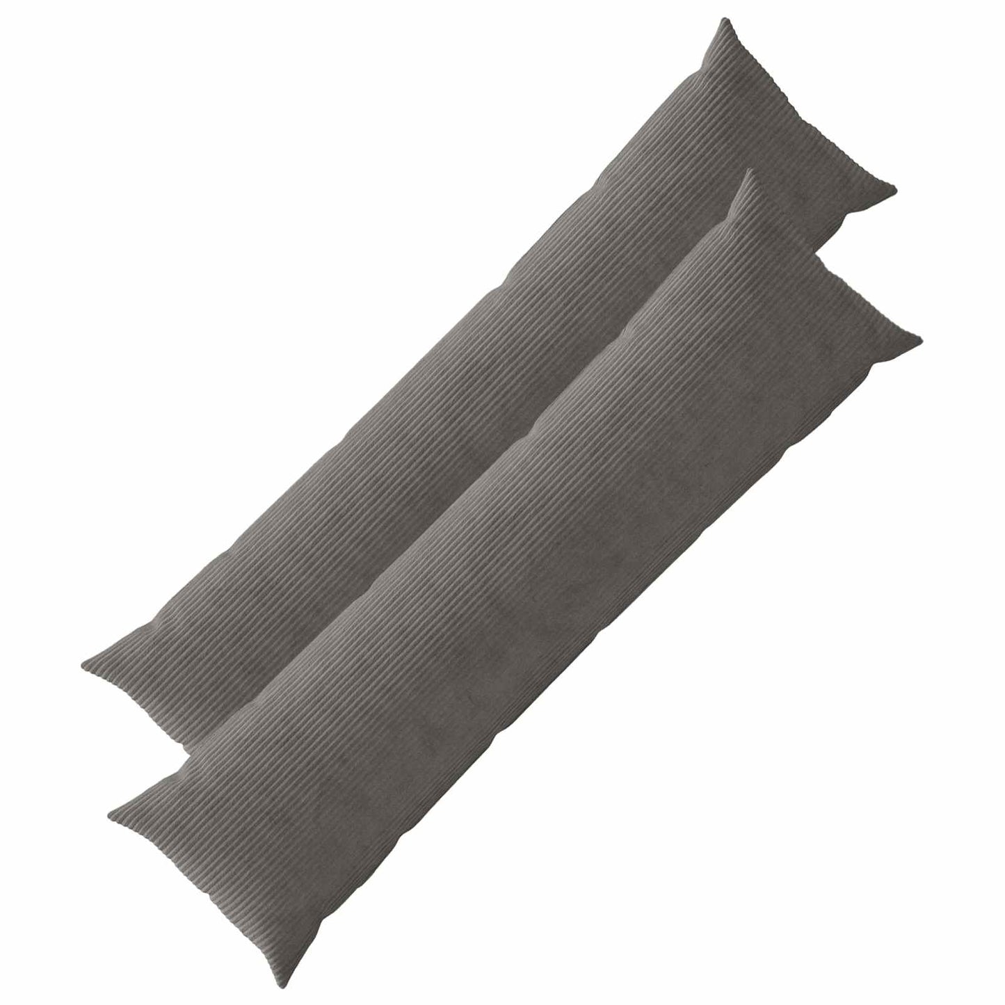 Pudebetræk 2 pcs HEERLEN Mørkegrå 40 x 145 cm cordfløjl