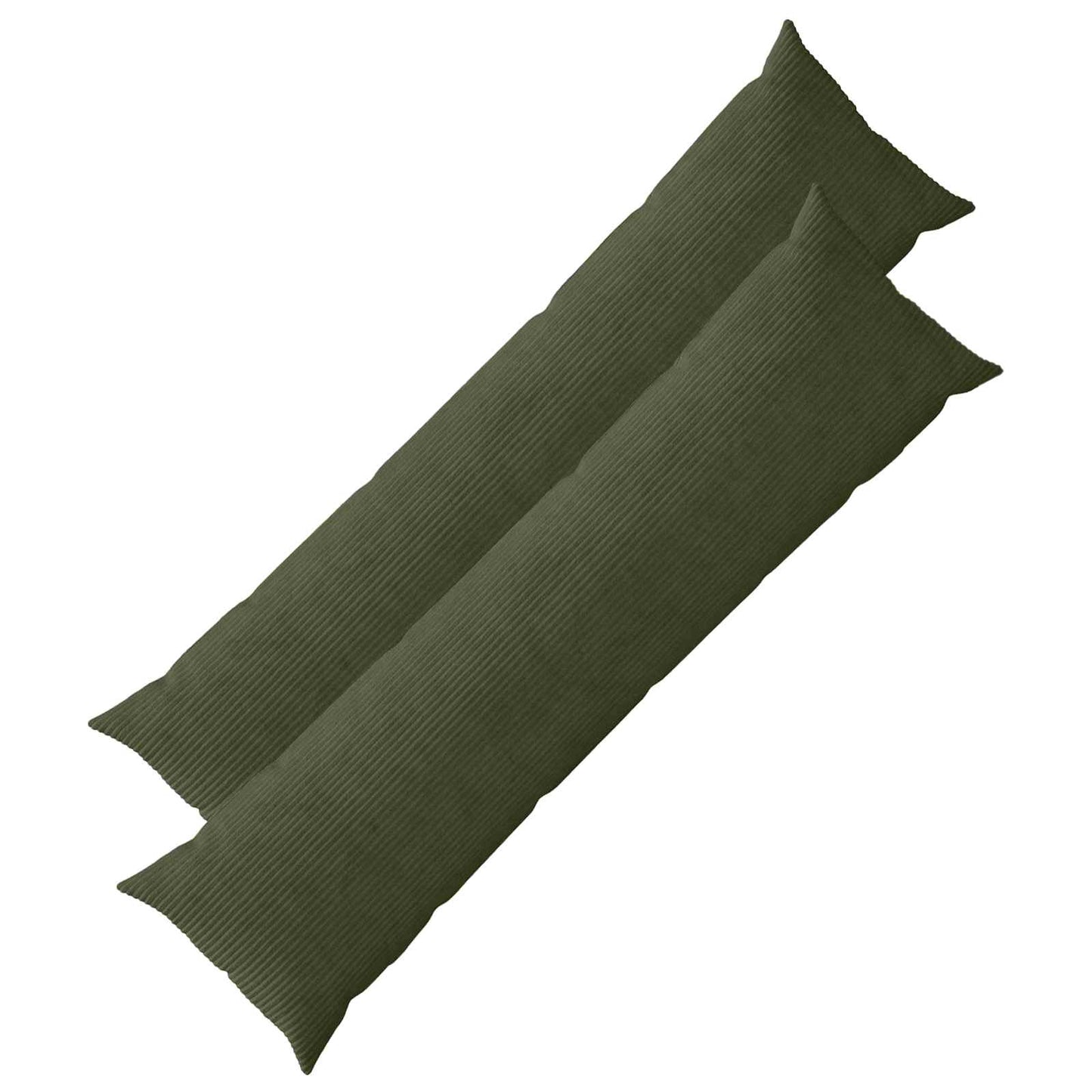 Pudebetræk 2 pcs HEERLEN Grøn 40 x 145 cm cordfløjl