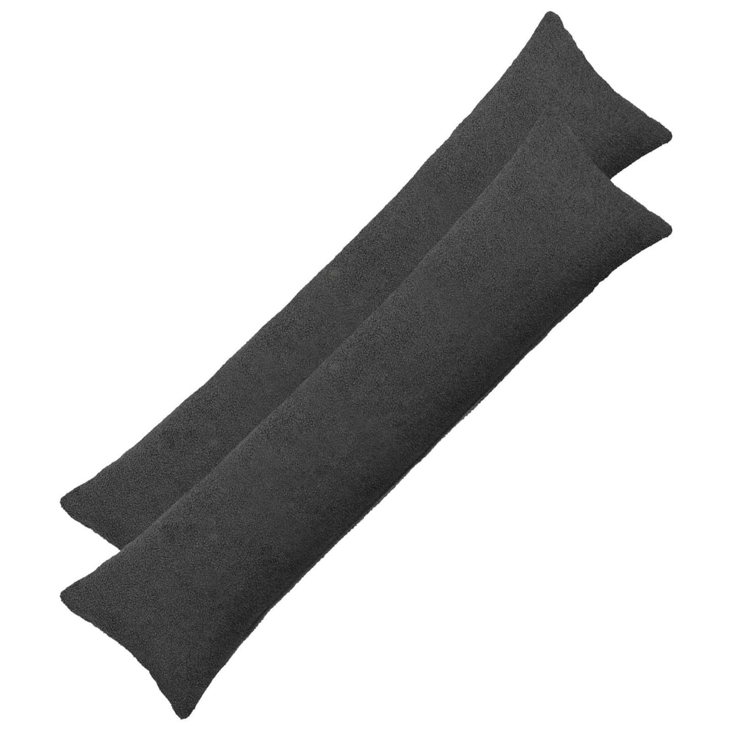 Pudebetræk 2 pcs HEERLEN Mørkegrå 40 x 145 cm Bouclé