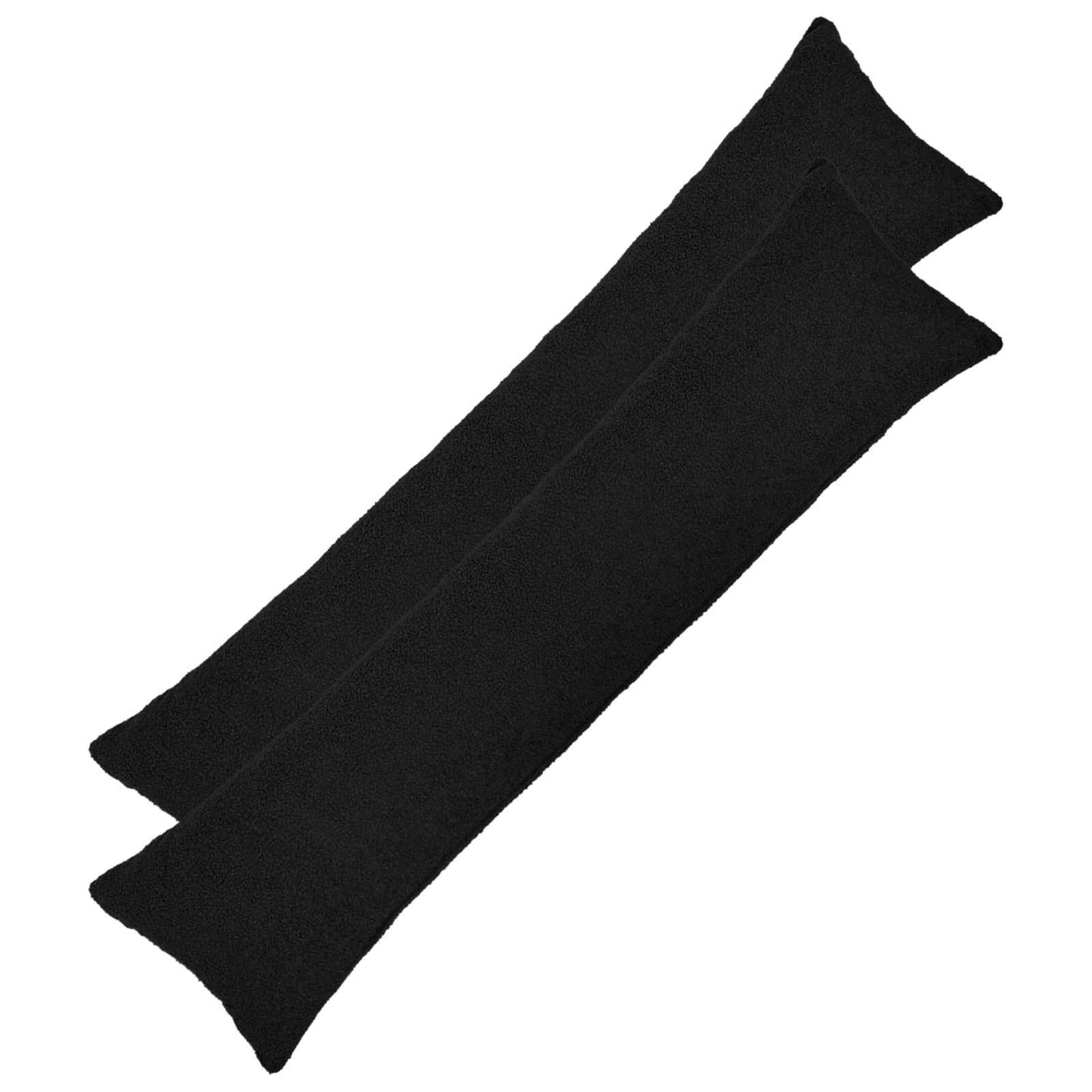 Pudebetræk 2 pcs HEERLEN Sort 40 x 145 cm Bouclé