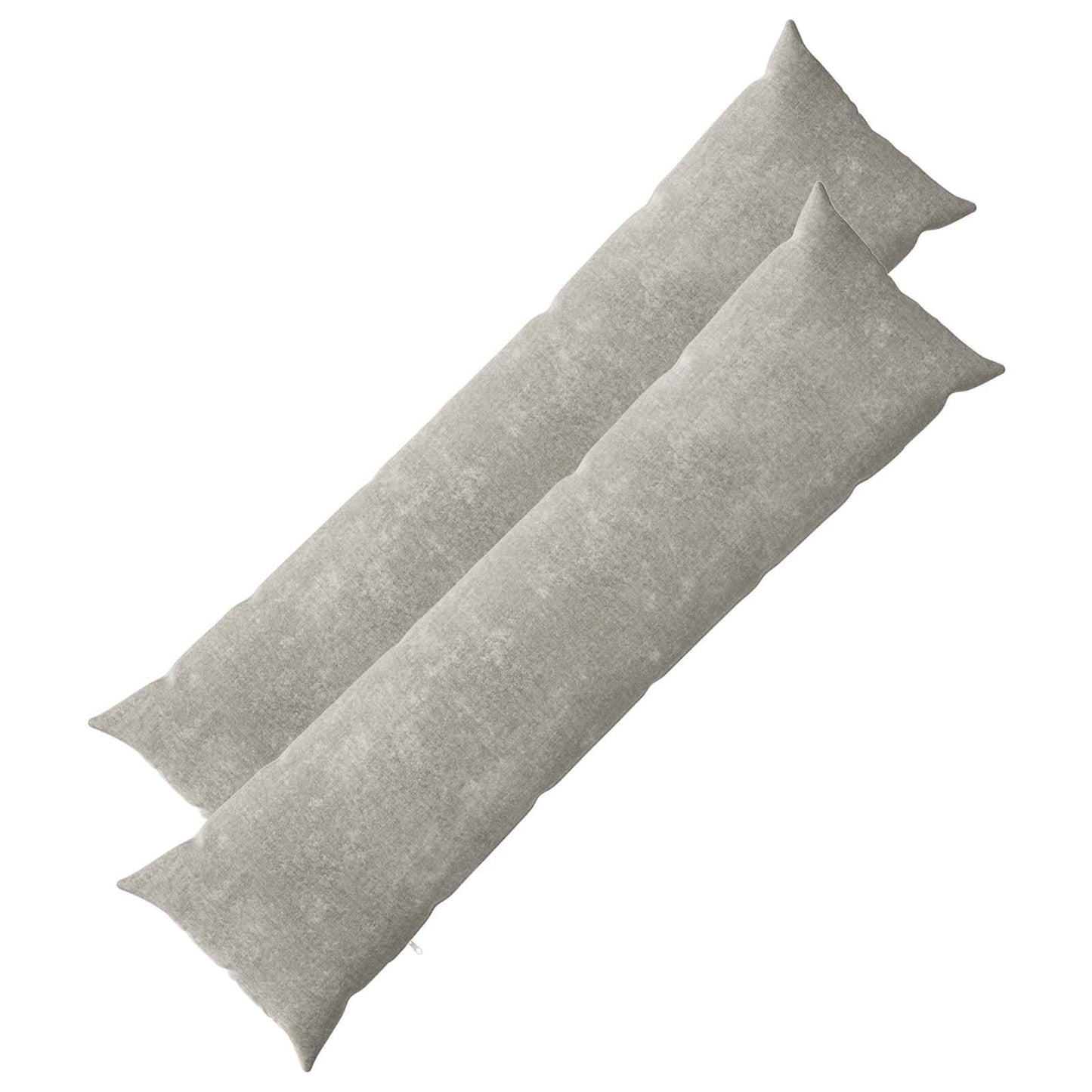 Pudebetræk 2 stk. HEERLEN Lysegrå 40 x 145 cm Chenille Stof