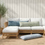 Pudebetræk 2 stk. HEERLEN Grøn 40 x 145 cm Chenille Stof