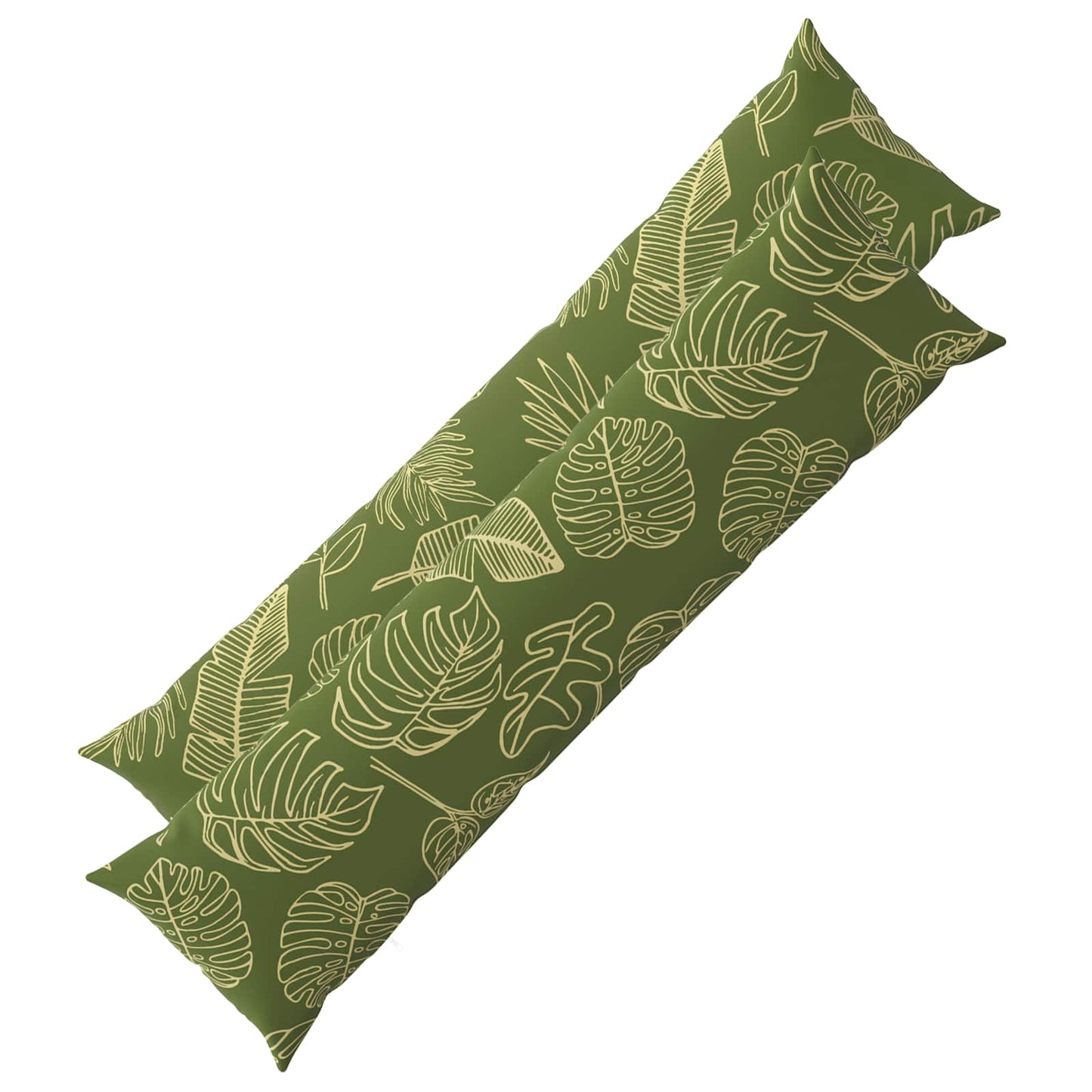 Pudebetræk 2 pcs HEERLEN Bladdesign 40 x 145 cm Polyester
