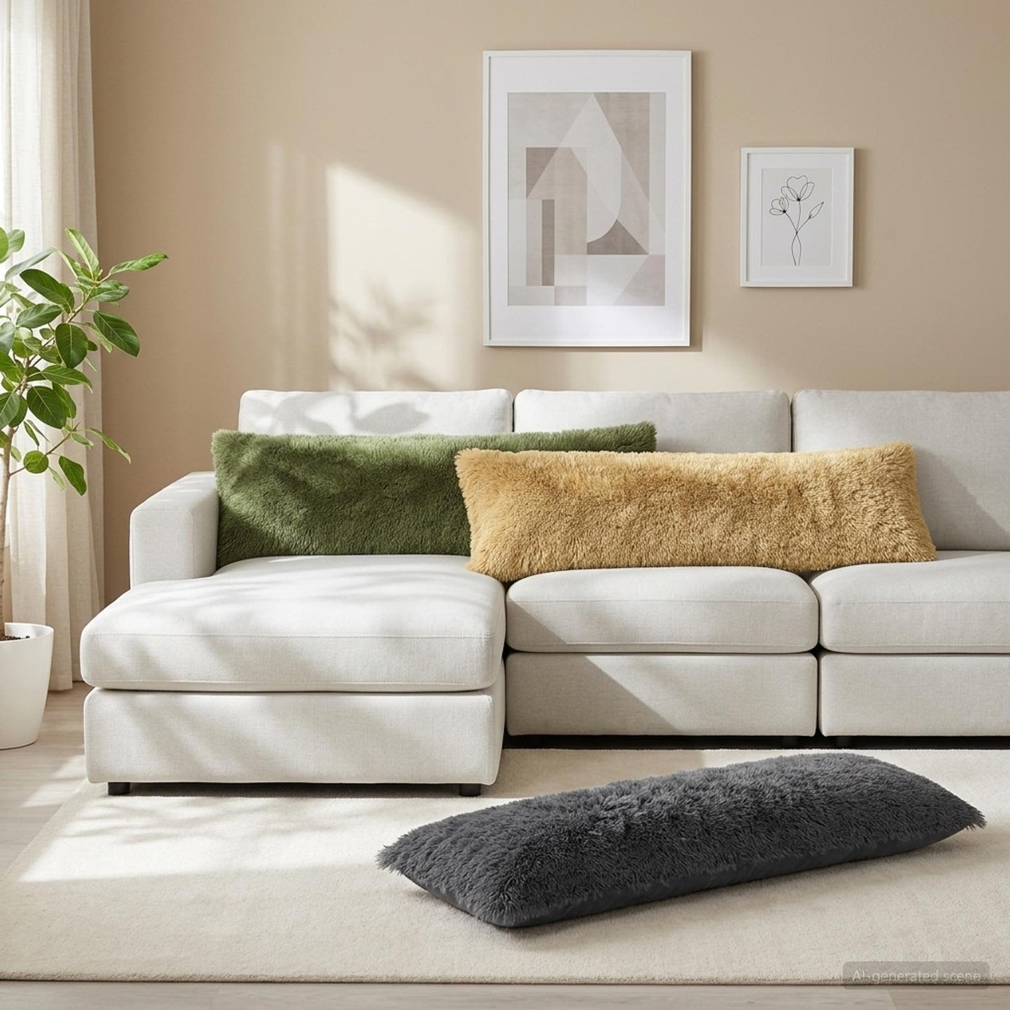 Pudebetræk 2 pcs HEERLEN Grøn 40 x 145 cm PV Fleece