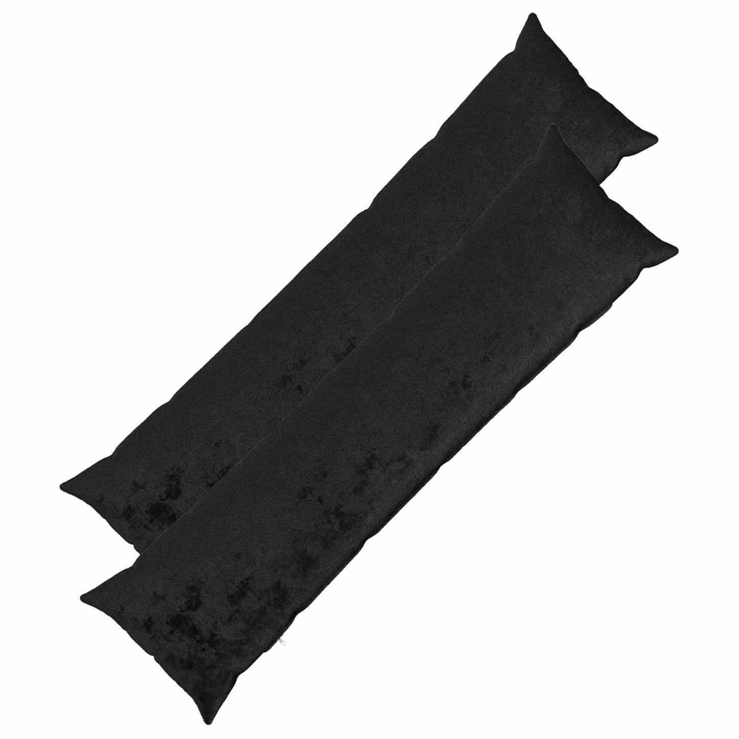 Pudebetræk 2 pcs HEERLEN Sort 40 x 145 cm Flannel