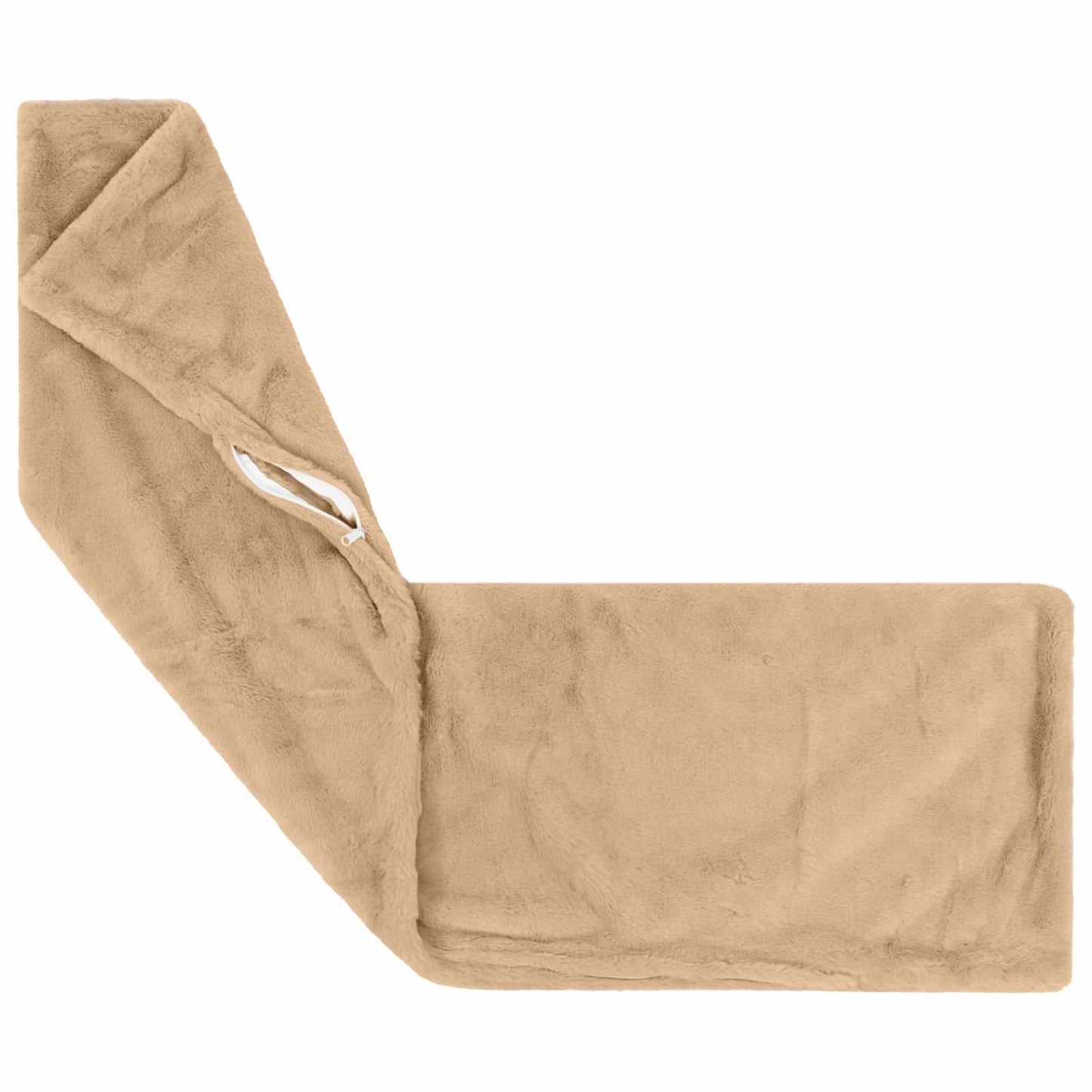 Pudebetræk HEERLEN Cremefarvet 40 x 145 cm Faux Kanin Pels