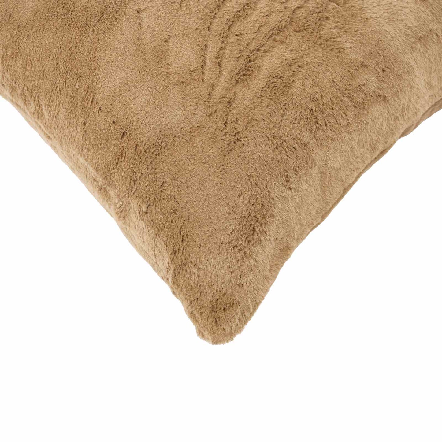 Pudebetræk HEERLEN Gråbrun 40 x 145 cm Faux Kanin Pels