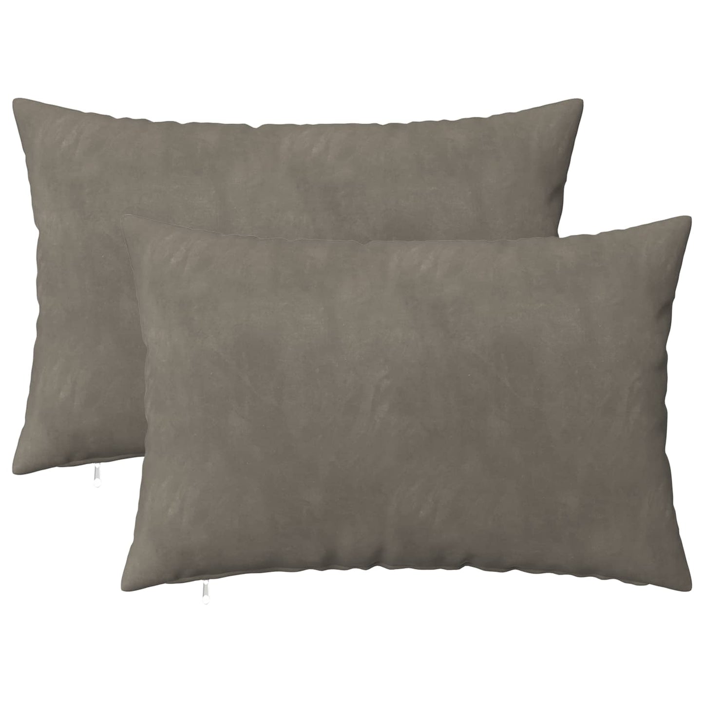 Pudebetræk 2 pcs HEERLEN Lysegrå 40 x 60 cm Fløjl