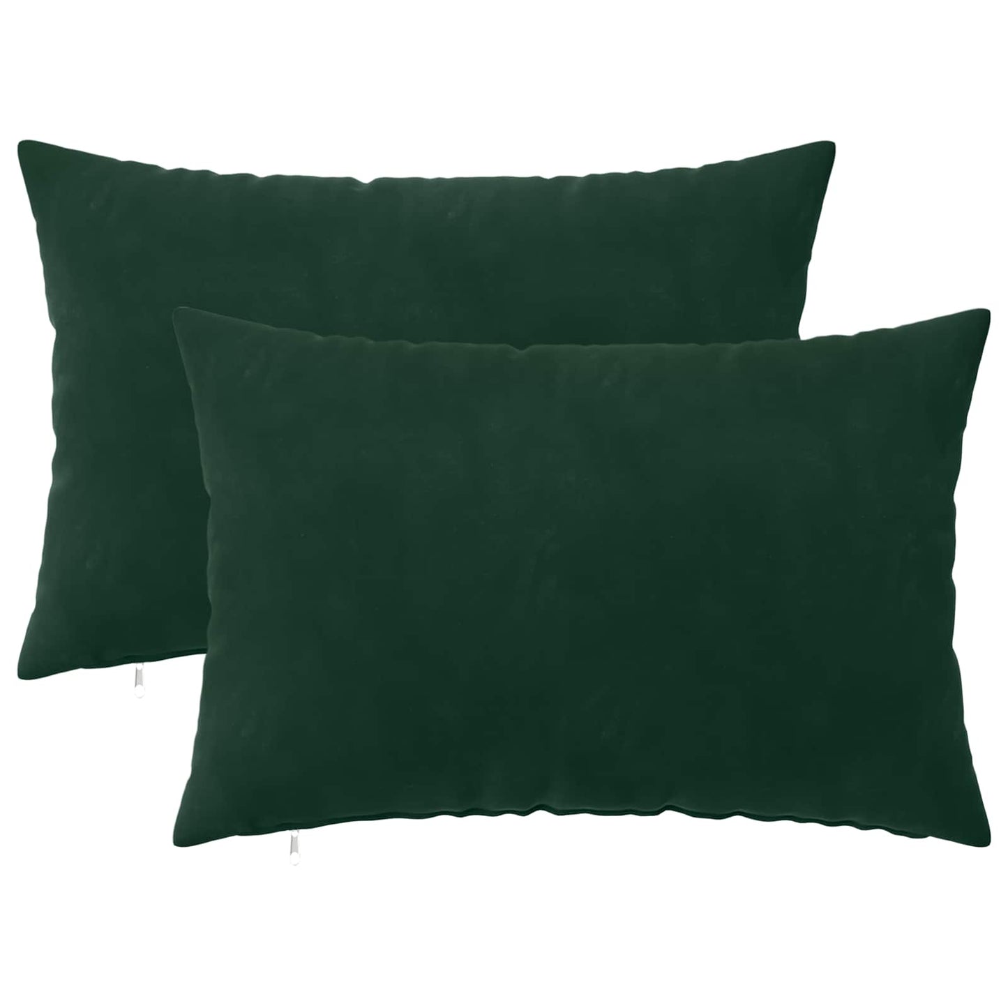 Pudebetræk 2 pcs HEERLEN Mørkegrøn 40 x 60 cm Fløjl