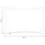 Pudebetræk 2 pcs HEERLEN Gul 40 x 60 cm cordfløjl