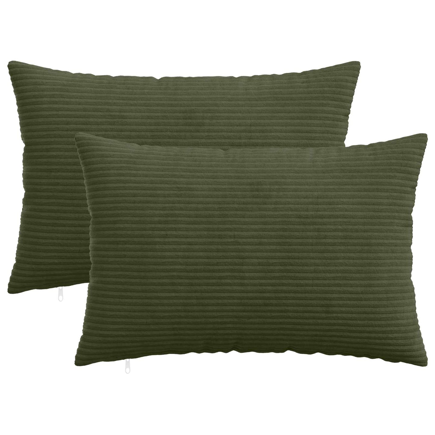 Pudebetræk 2 pcs HEERLEN Grøn 40 x 60 cm cordfløjl
