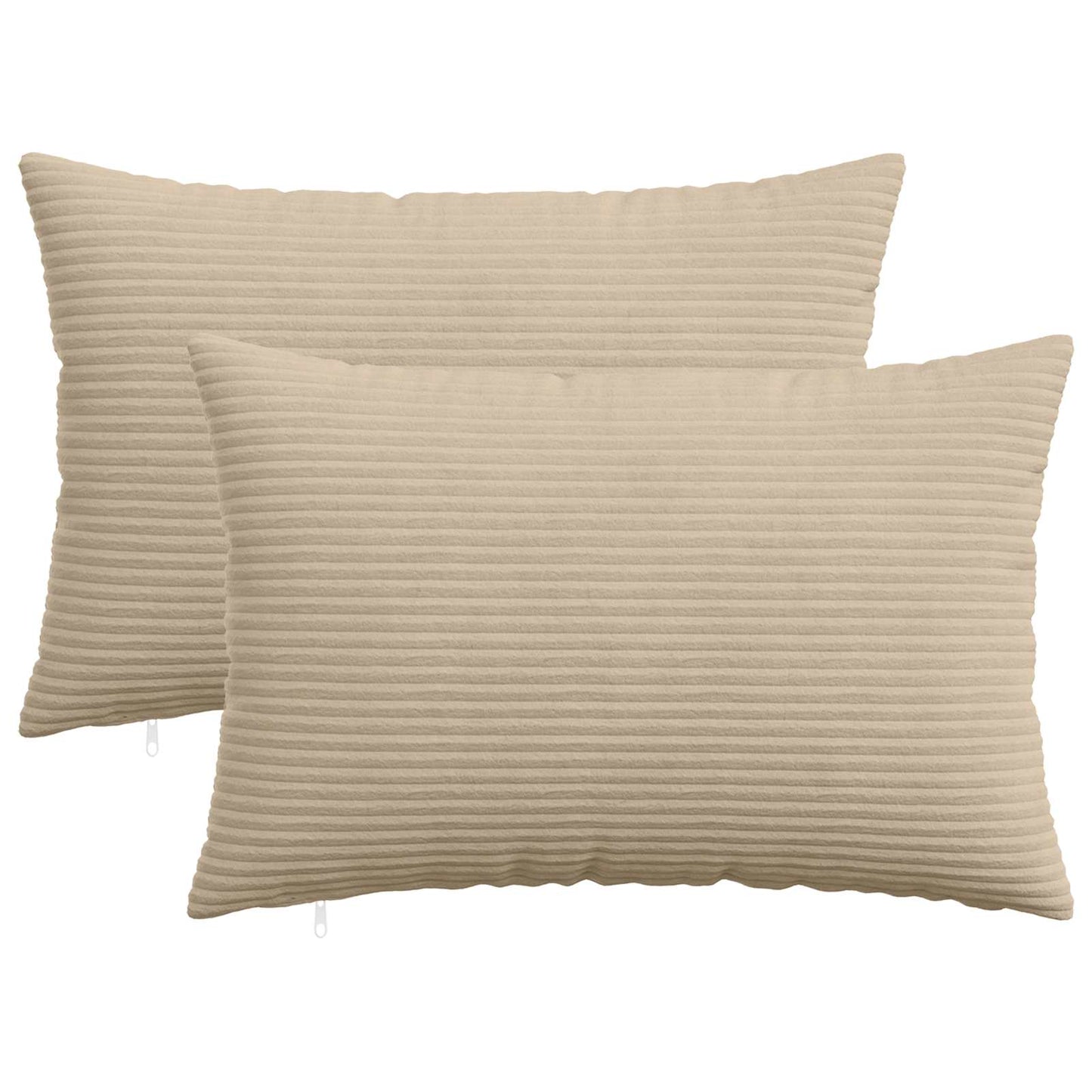Pudebetræk 2 pcs HEERLEN Gråbrun 40 x 60 cm cordfløjl