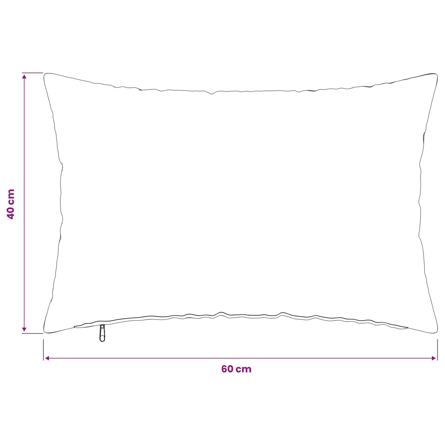 Pudebetræk 2 pcs HEERLEN Lysegrå 40 x 60 cm Bouclé