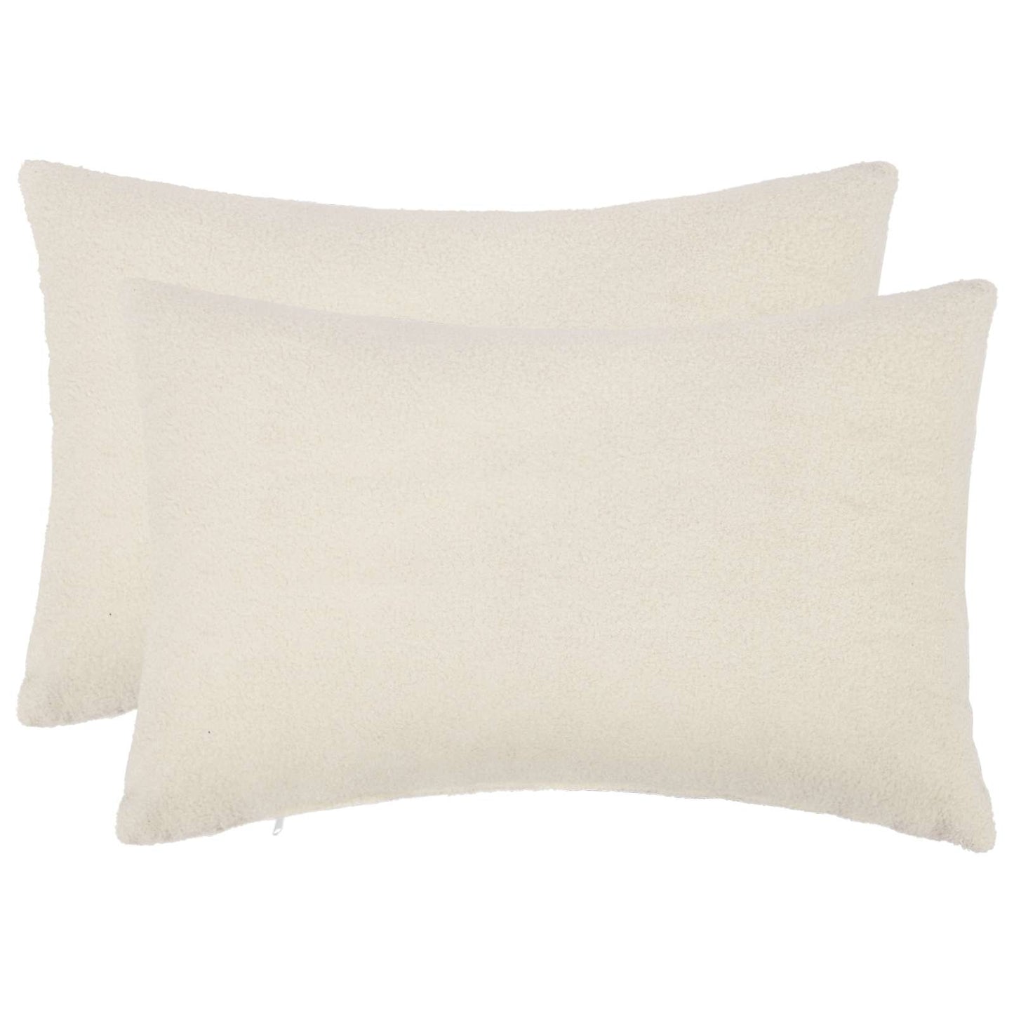 Pudebetræk 2 pcs HEERLEN Cremefarvet 40 x 60 cm Bouclé