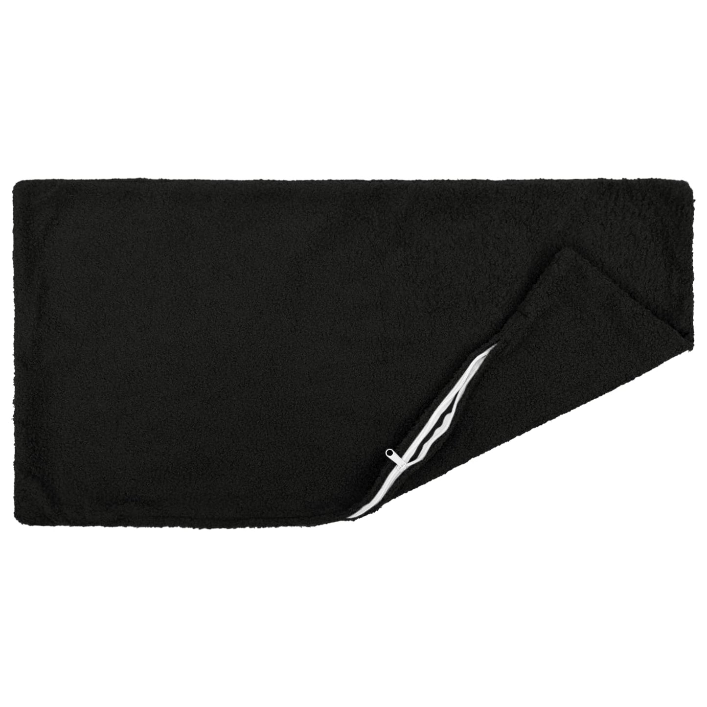 Pudebetræk 6 pcs HEERLEN Sort 40 x 60 cm Bouclé