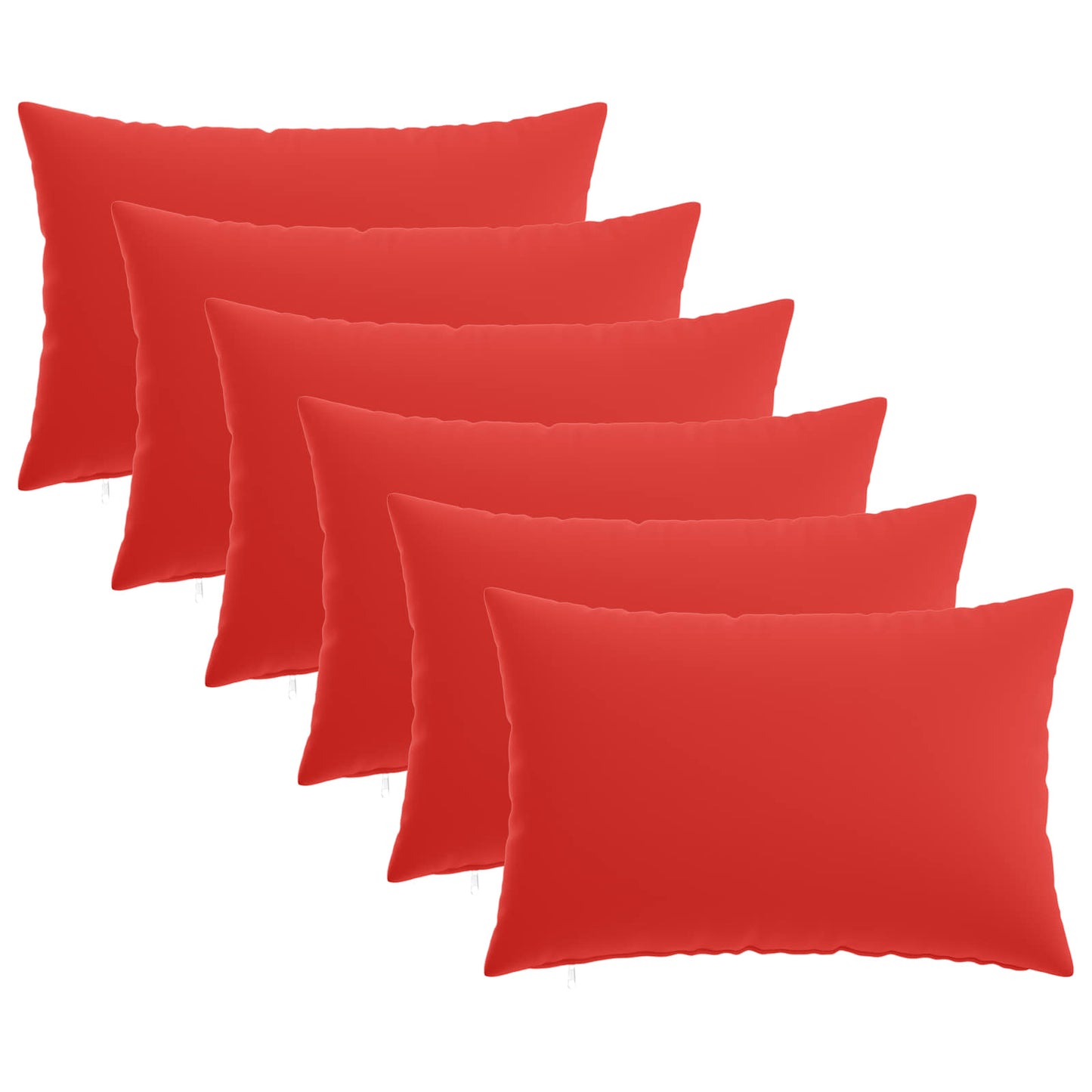 Pudebetræk 6 pcs HEERLEN Rød 40 x 60 cm Polyester