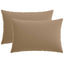 Pudebetræk 2 stk. HEERLEN Gråbrun 40 x 60 cm Polyester