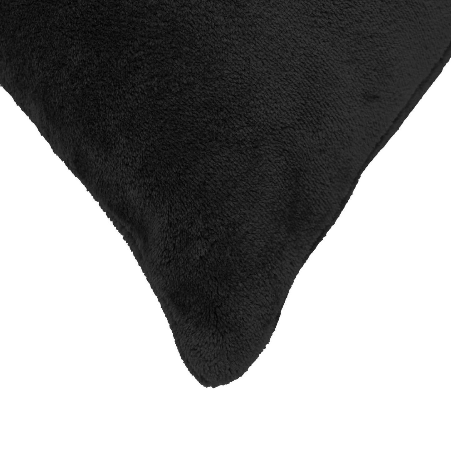 Pudebetræk 2 pcs HEERLEN Sort 40 x 60 cm Flannel