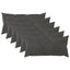 Pudebetræk 6 pcs HEERLEN Mørkegrå 40 x 70 cm Fløjl