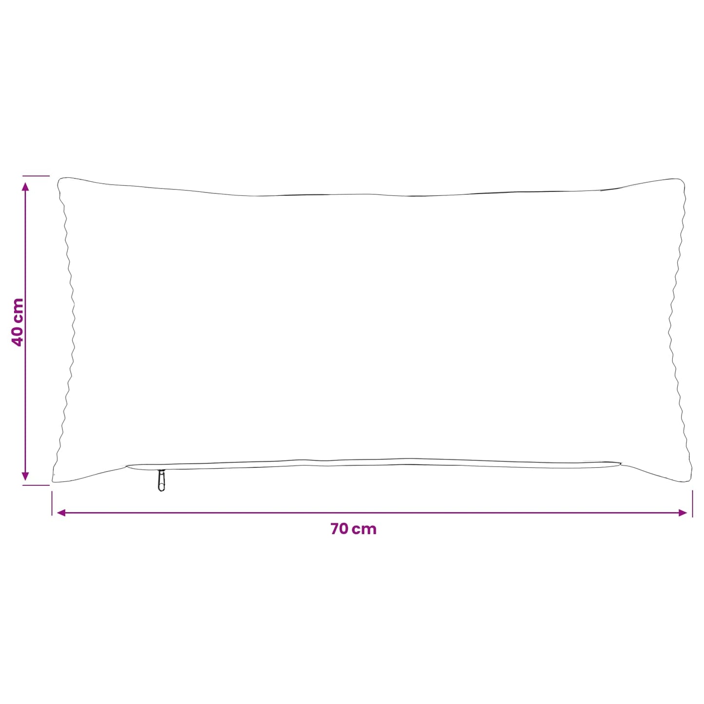 Pudebetræk 2 pcs HEERLEN Mørkegrå 40 x 70 cm cordfløjl