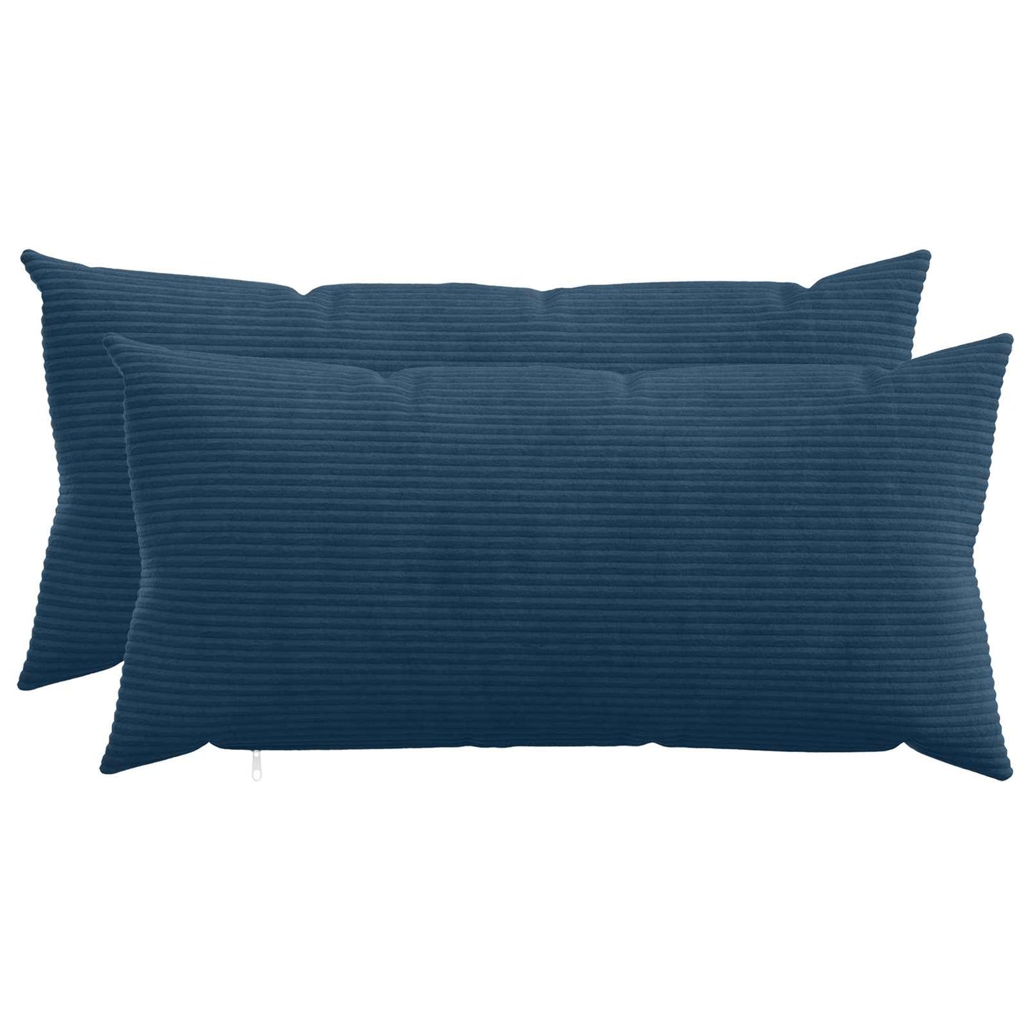 Pudebetræk 2 pcs HEERLEN Mørkeblå 40 x 70 cm cordfløjl