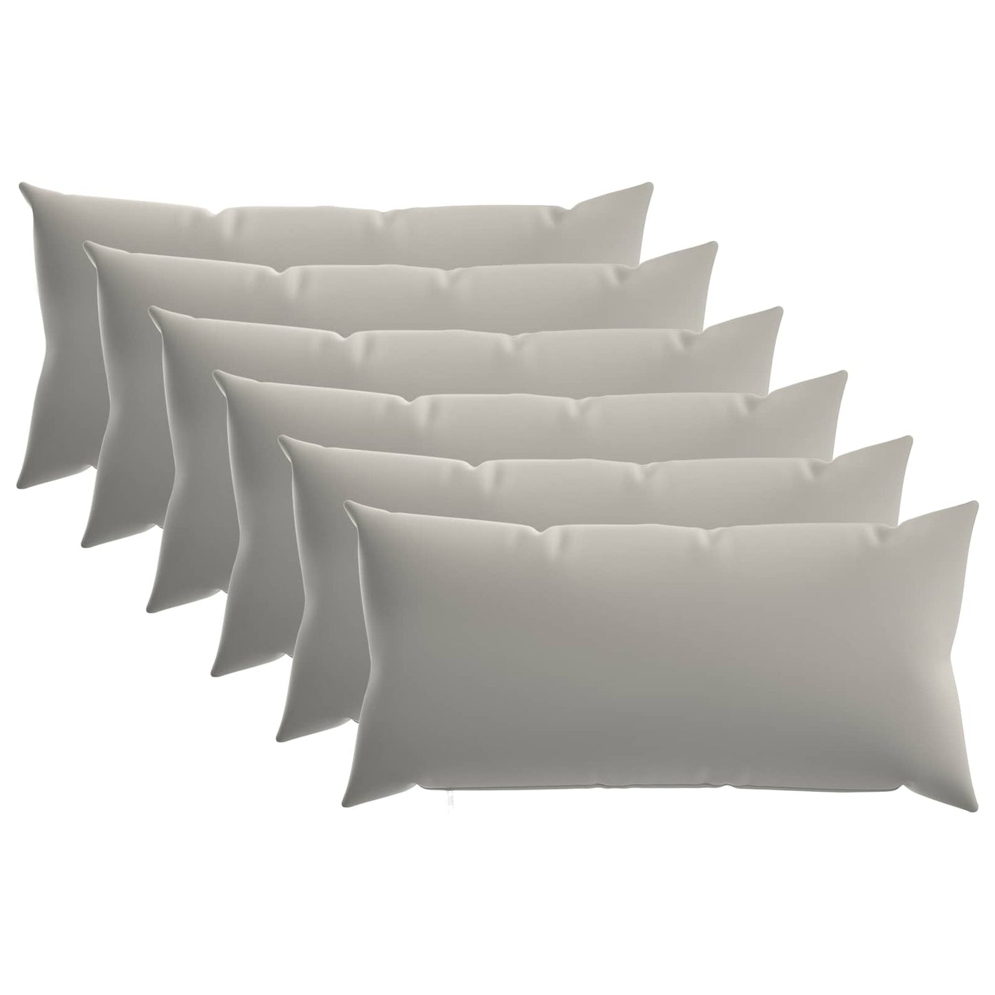 Pudebetræk 6 pcs HEERLEN Grå 40 x 70 cm Polyester