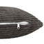 Pudebetræk 2 pcs HEERLEN Mørkegrå 40 x 80 cm cordfløjl