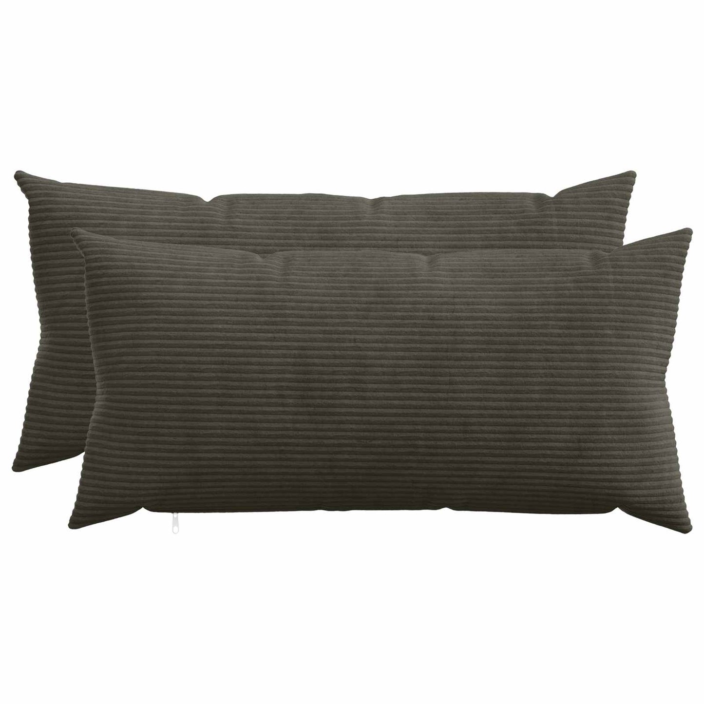 Pudebetræk 2 pcs HEERLEN Antracit 40 x 80 cm cordfløjl