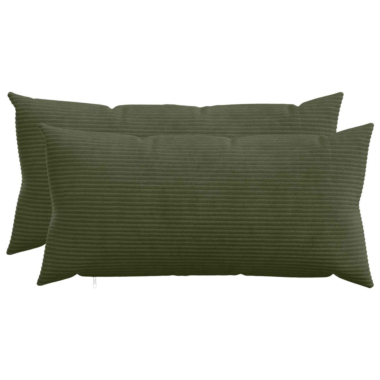 Pudebetræk 2 pcs HEERLEN Grøn 40 x 80 cm cordfløjl